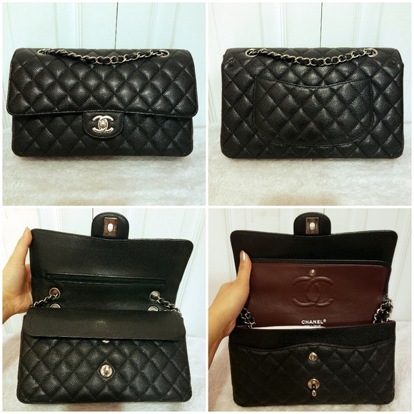 Chanel M/L Classic Double Flap in Caviar w/ SHW - Picture 2 of 8